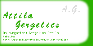 attila gergelics business card